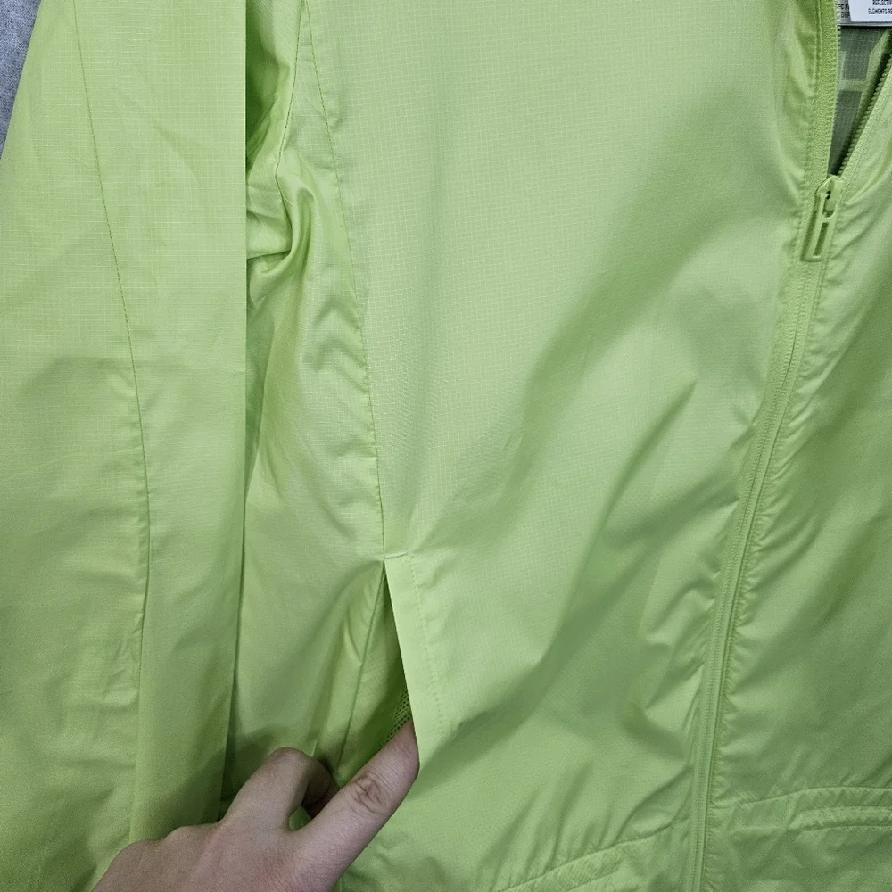 ADIDAS Women's Aeroready Lime and‎ Black Windbreaker Running Jacket Size Small